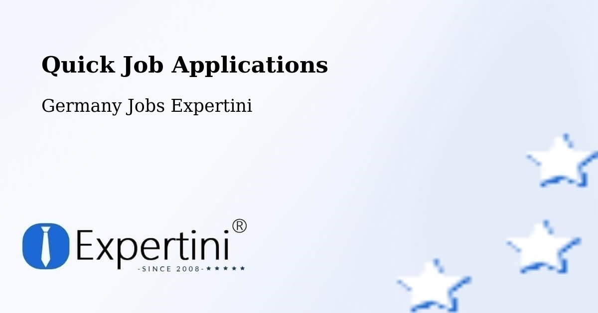 Quick Job Applications - Germany Jobs Expertini